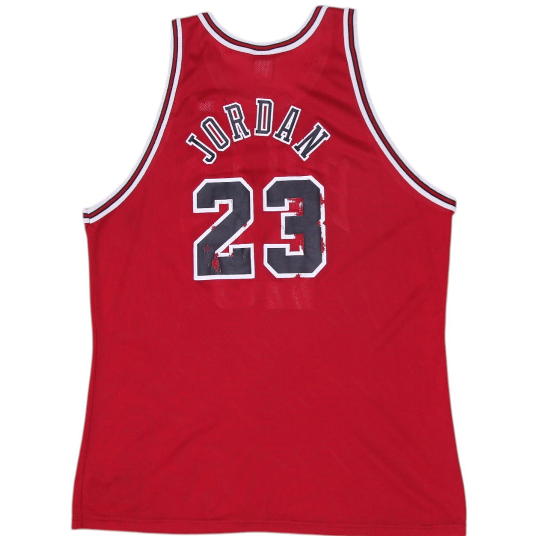 Vintage Champion Chicago Bulls Michael Jordan #23 Red Jersey 52 | Migration_Jerseys - Side View | Fashion Rerun