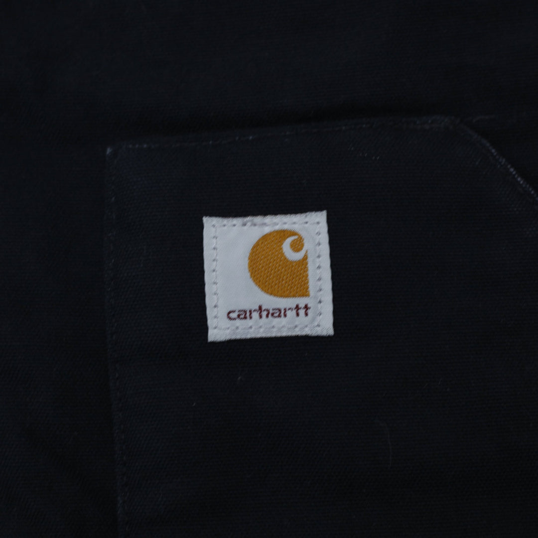 Mens Carhartt V01 BLK Quilt Lined Duck Full Zip Vest Large | Migration_Vests WW Collection - Detail View | Fashion Rerun