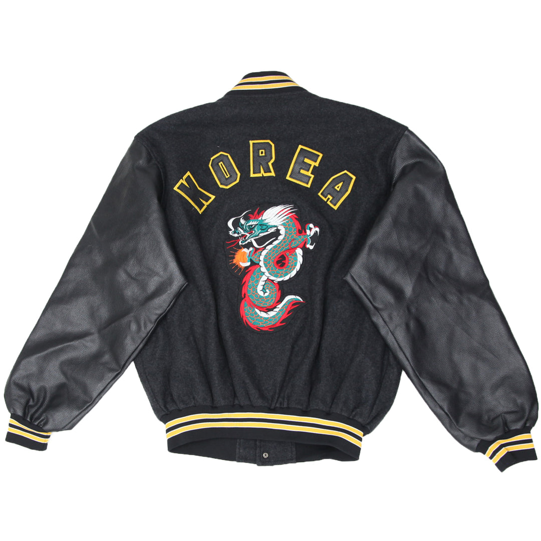 Vintage Korea Dragon Varsity Jacket | Migration_Jacket UAENAT40 - Side View | Fashion Rerun