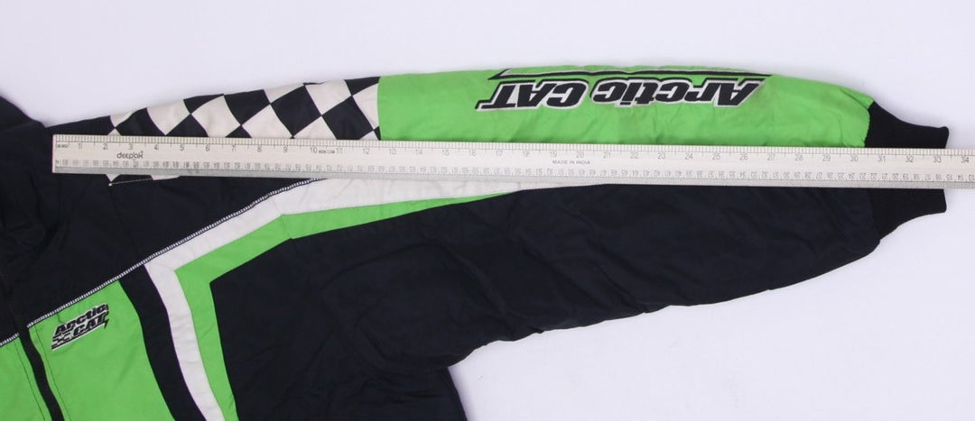 Vintage 90s Arctic Cat Jacket Thermal Lining Embroidery Design Jacket