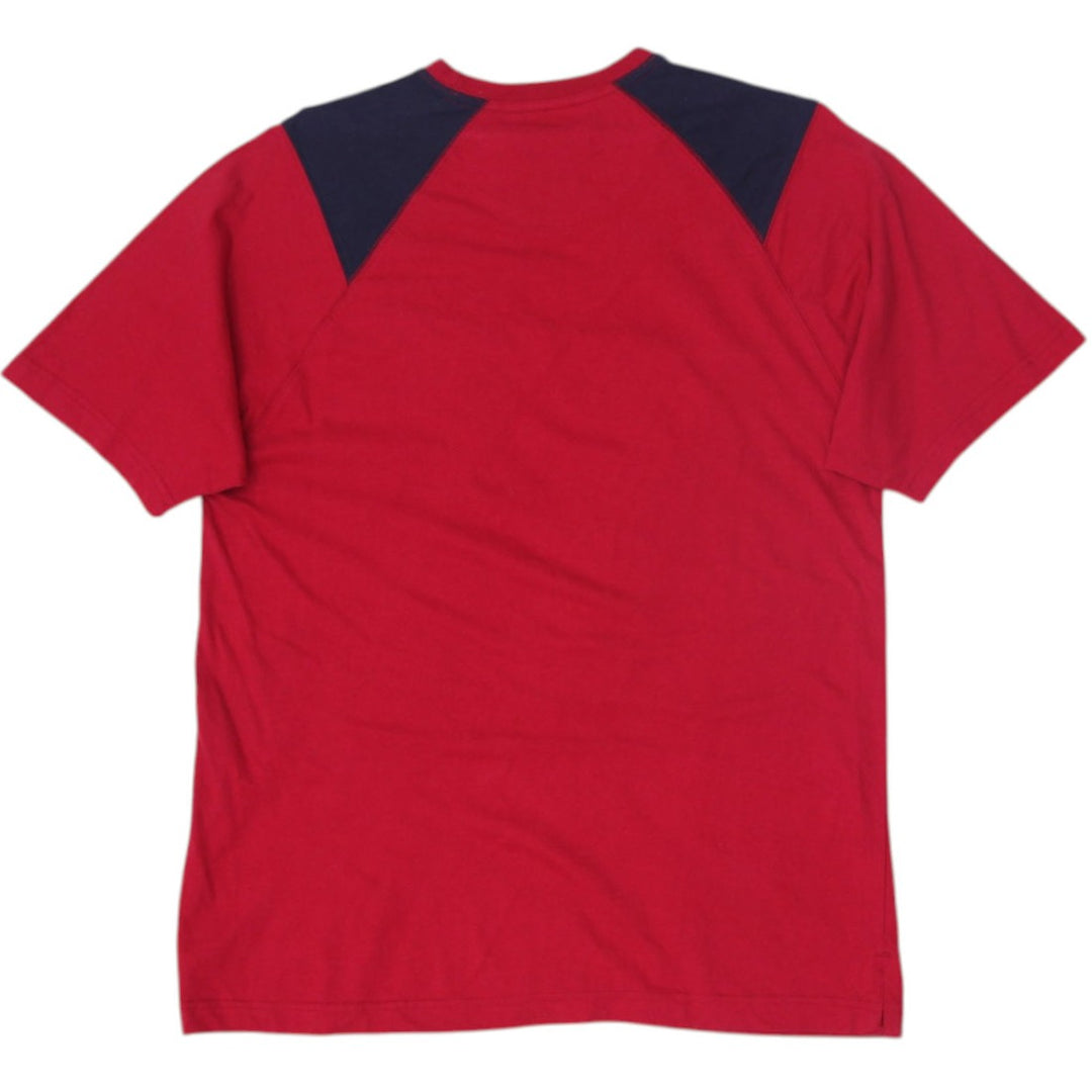 Vintage Mens Chaps Ralph Lauren Red T-Shirt Size M | Migration_T-Shirts - Side View | Fashion Rerun