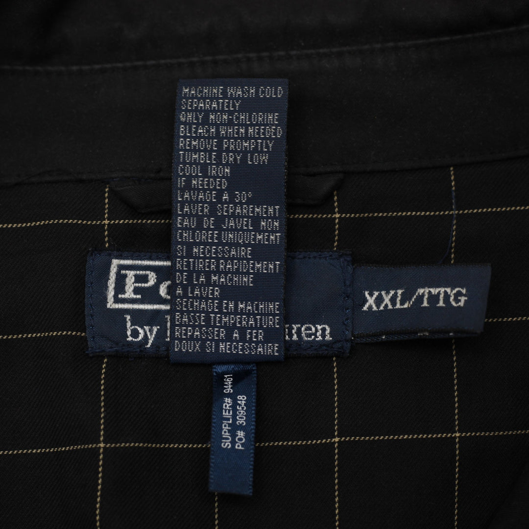 Vintage Mens Polo Ralph Lauren Black Full Zip Embroidered Jacket Size XXL | Migration_Jackets - Detail View | Fashion Rerun