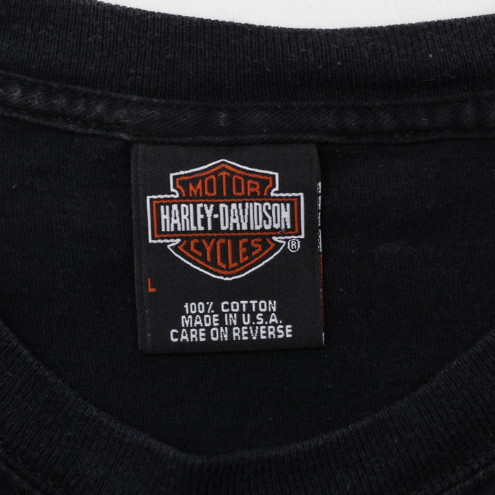 Vintage Harley-Davidson Who Let The Hogs Out Black Graphic T-Shirt Made In USA L