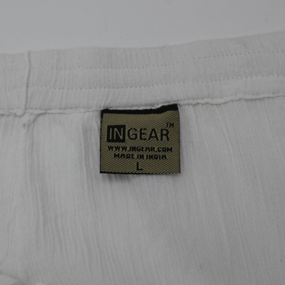 Y2K Ladies Cotton Embroidered Maxi Skirt Size L | Migration_Skirts - Back View | Fashion Rerun