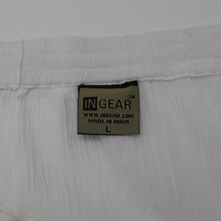 Y2K Ladies Cotton Embroidered Maxi Skirt Size L | Migration_Skirts - Back View | Fashion Rerun