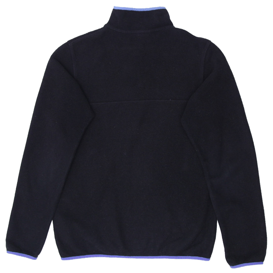 Mens Patagonia Synchilla Snap-T Fleece Pullover Black / Purple - Fashion Rerun Vintage Migration_Sweaters