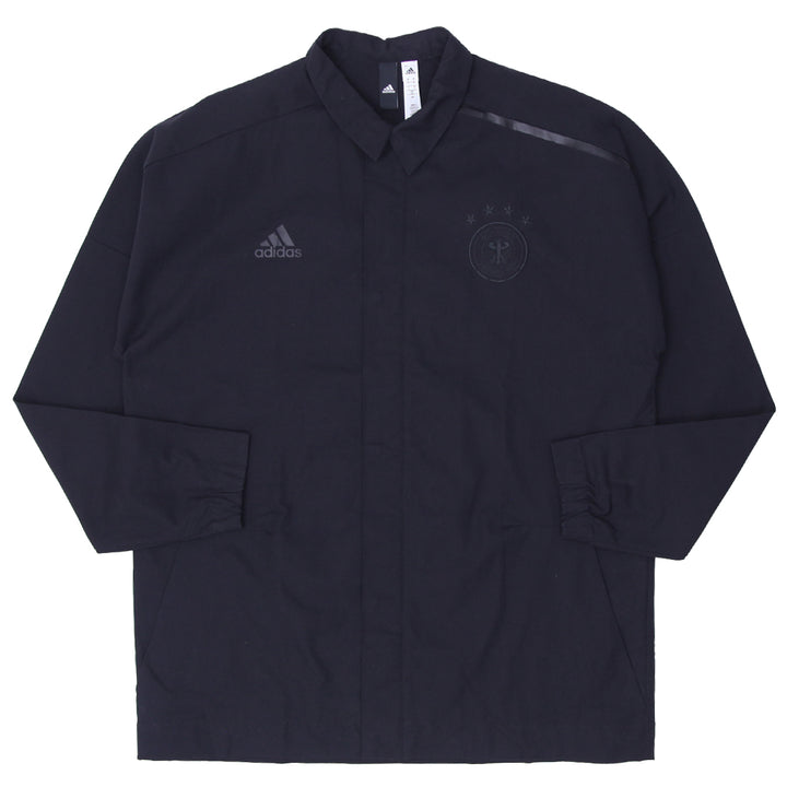 Mens Adidas Deutscher Fussball-Bund Long Sleeve Shirt Black - Fashion Rerun Vintage Migration_Shirt