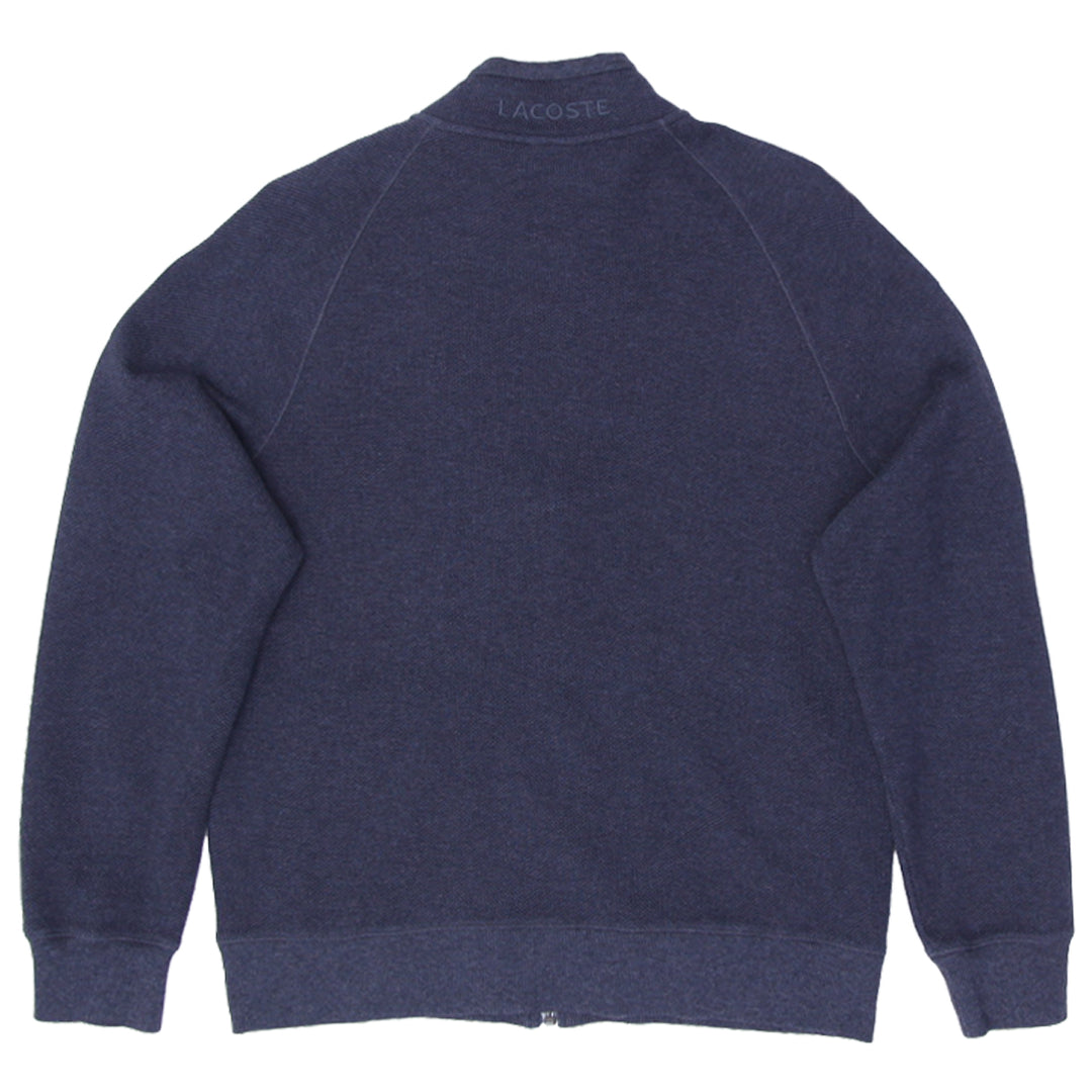 Mens Embroidered Lacoste Logo Zip Up Jacket