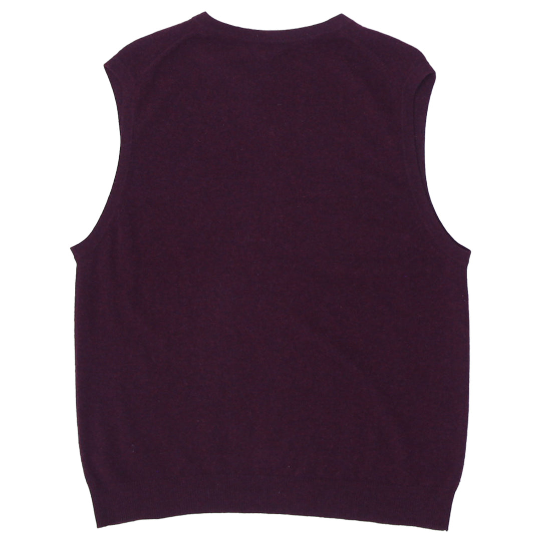 Mens Joseph & Lyman Sleeveless 100% Pure Cashmere Sweater