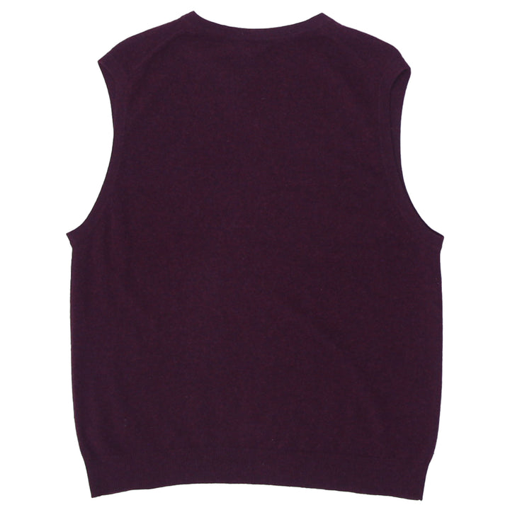 Mens Joseph & Lyman Sleeveless 100% Pure Cashmere Sweater