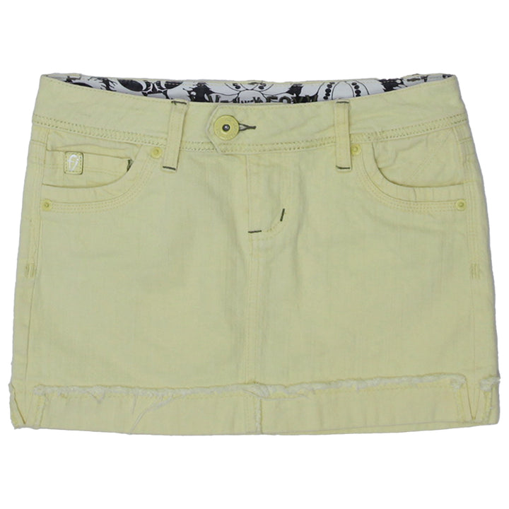 Y2K Foxy Jeans Yellow Denim Mini Skirt - Fashion Rerun Vintage Migration_Skirt