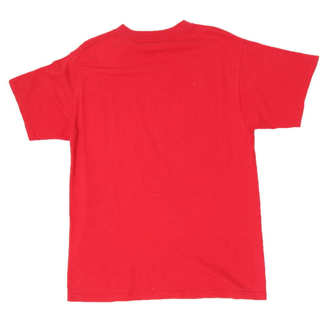 Vintage NBA Chicago Bulls T-Shirt Red Logo 7 L