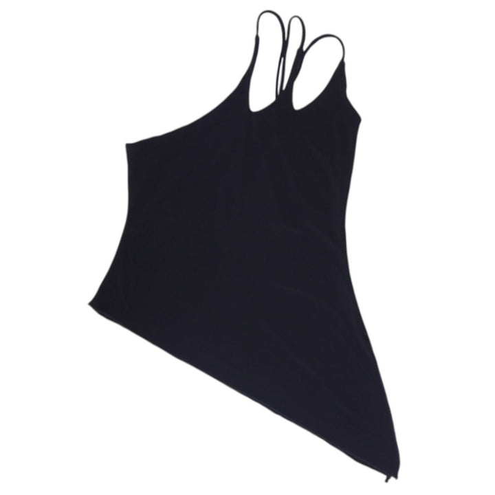 Y2K Ladies Black Multi-Strap One Shoulder Camisole