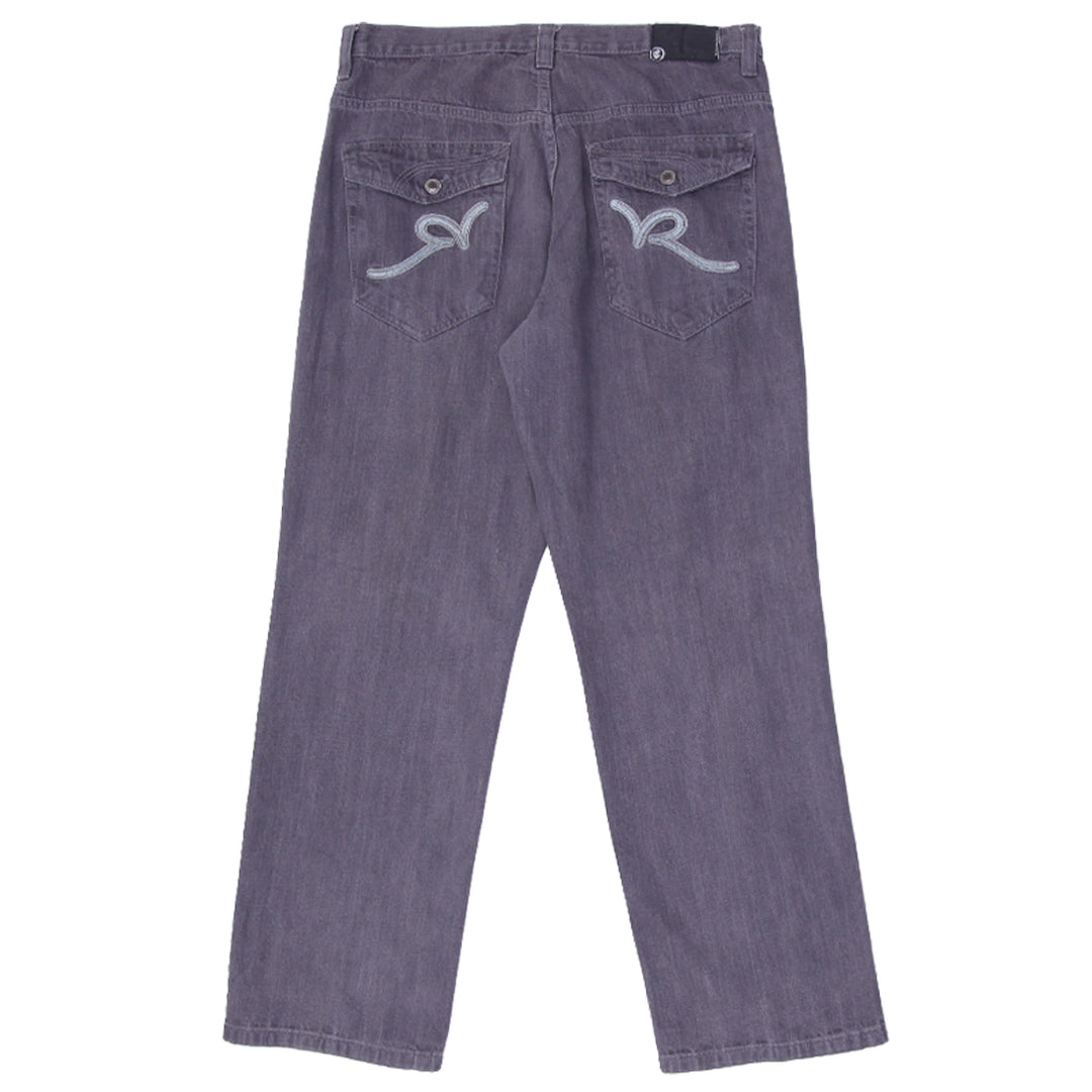 Y2K Mens Rocawear 100% Cotton Wide Leg Jeans