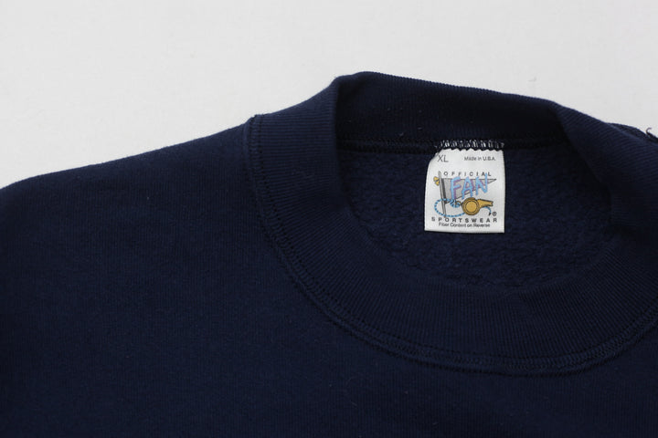 Vintage 1993 NFL Chicago Bears Football Club Sweatshirt Navy-Made In USA Size XL - Fashion Rerun Vintage Migration_Sweaters
