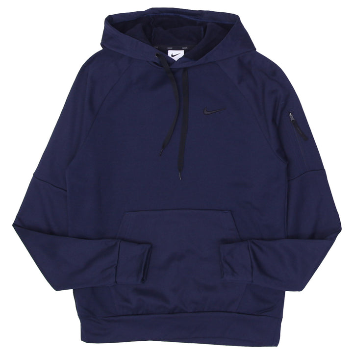 Mens Therma Fit Embroidered Nike Logo Pullover Hoodie