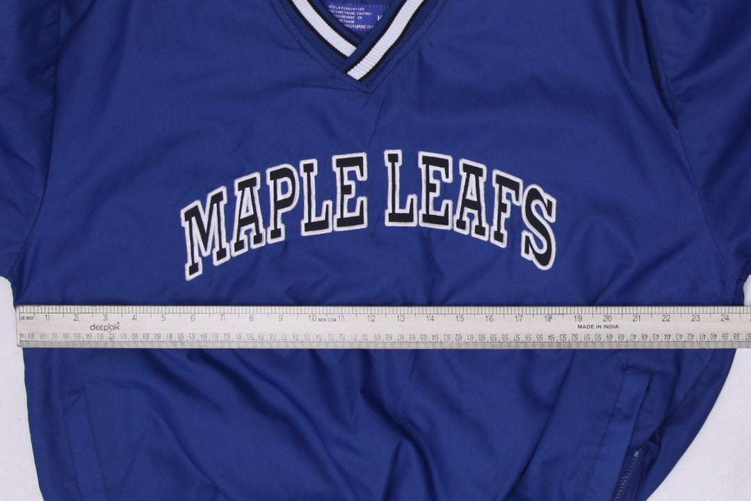 Vintage Mens Starter Maple Leafs Varsity Jacket Blue NHL