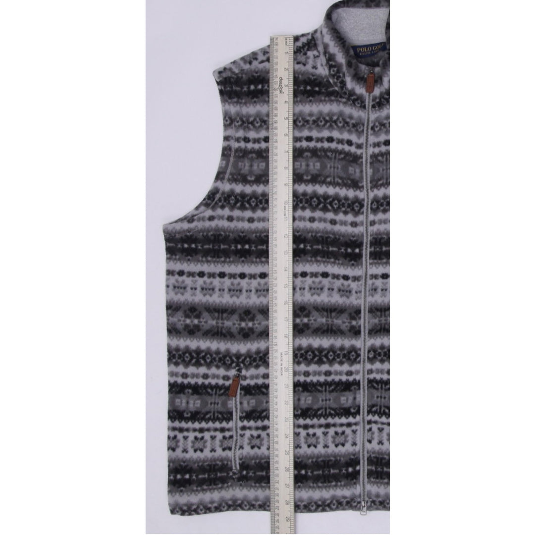 Mens Ralph Lauren Polo Golf Fair Isle Fleece Vest