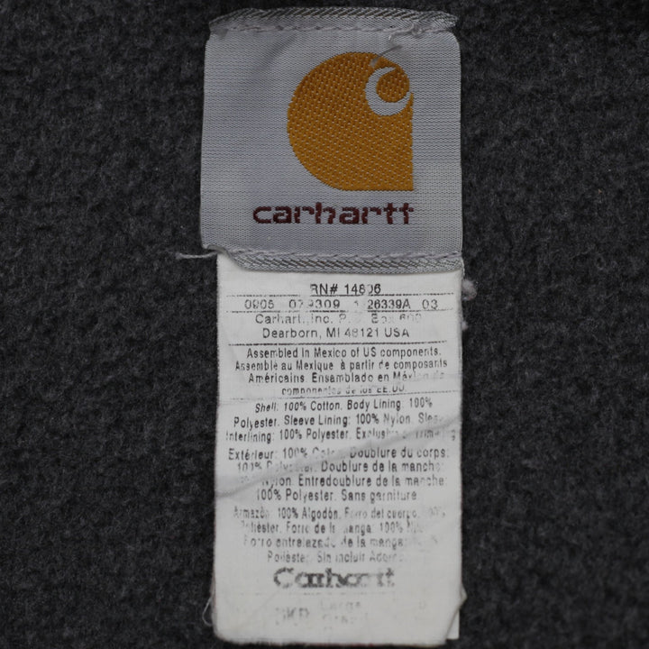 Vintage Carhartt J158 DKR Jacket Mens 2XL Red Fleece Lined Workwear Jacket
