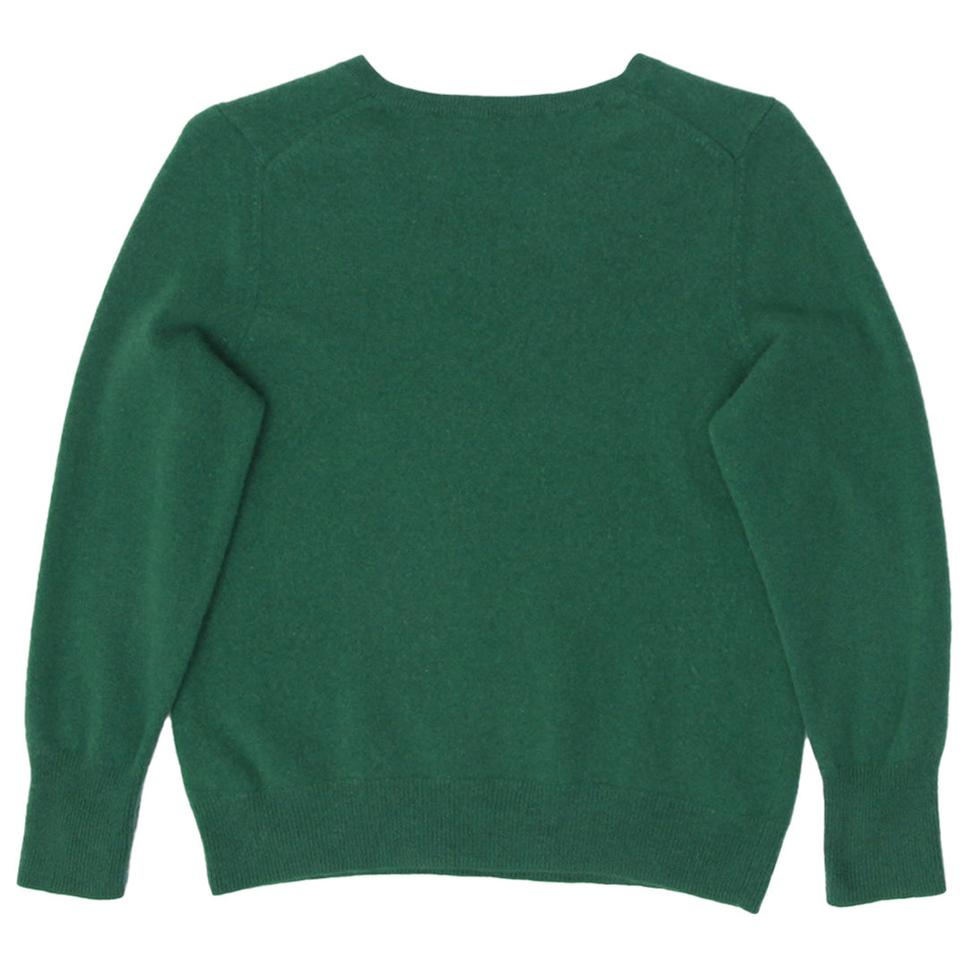 Ladies Halogen V-Neck 100% Cashmere Long Sleeve Sweater