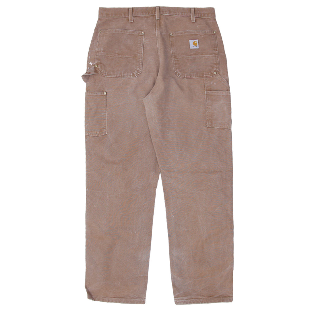 Mens B01 BRN Dungaree Fit Carhartt Double Knee Pants