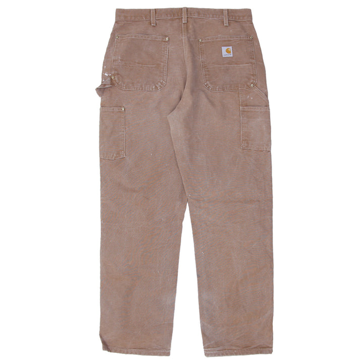 Mens B01 BRN Dungaree Fit Carhartt Double Knee Pants