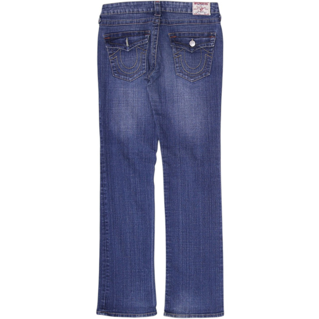 Y2K Ladies True Religion Straight Denim Jeans Size 29