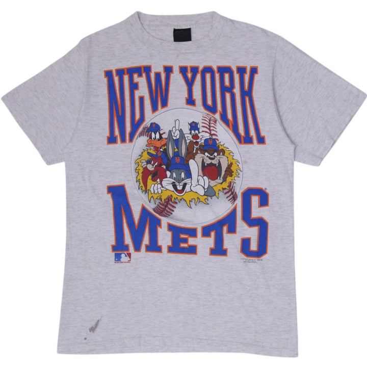 Vintage 1991 New York Mets Looney Tunes Graphic T-Shirt Large Changes Tag