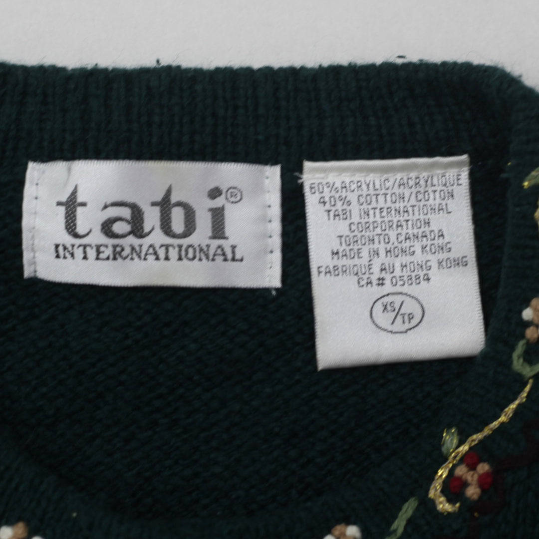 Vintage Tabi Floral Embroidered Button Down Sweater Ladies - Fashion Rerun Vintage Migration_Sweaters