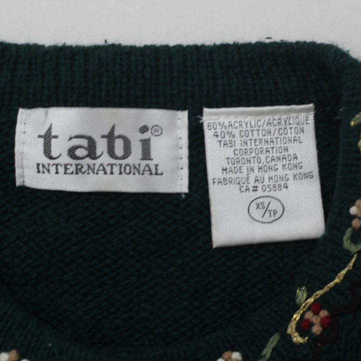 Vintage Tabi Floral Embroidered Button Down Sweater Ladies - Fashion Rerun Vintage Migration_Sweaters