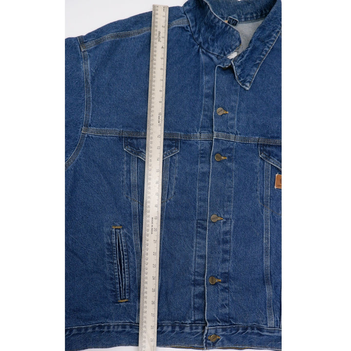 Vintage Mens Carhartt Denim Trucker Jacket Blue Workwear | Migration_Jackets UAENAT20 - View 8 | Fashion Rerun