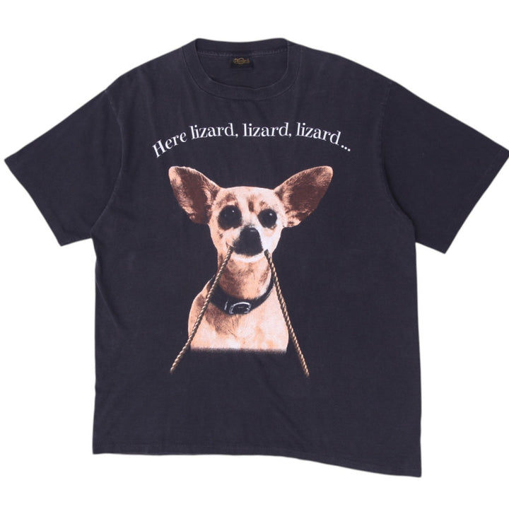 Vintage 90s Taco Bell Here Lizard Shirt Made in USA Size XL | Migration_T-Shirts | Fashion Rerun