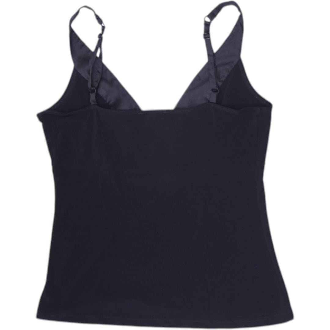 Y2K Ladies Le Chateau Black Tank Top