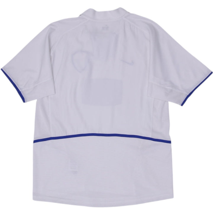 Mens 2003-04 Leeds United Mackay Nike FC home Soccer Jersey L | Migration_Jerseys - Side View | Fashion Rerun