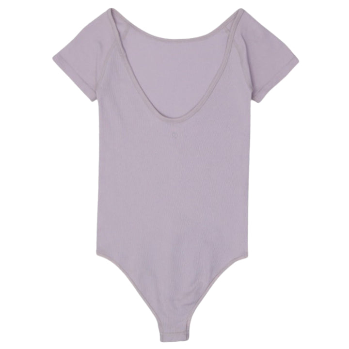 Ladies Lululemon Logo Short Sleeve Bodysuit