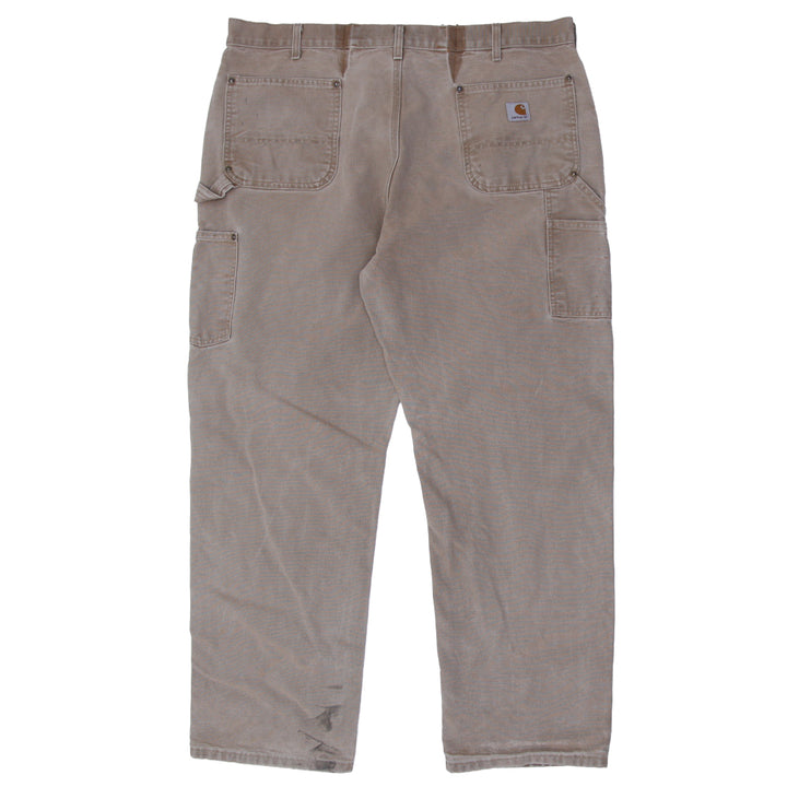 Mens Carhartt BO1 BRN Double Knee Dungaree Fit Pants