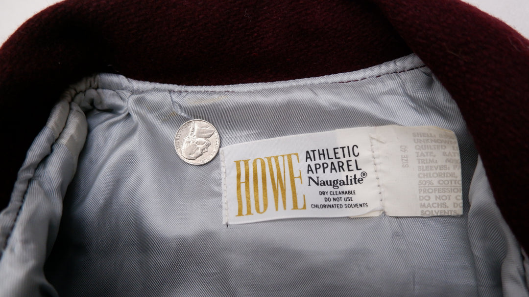Vintage Howe Athletic Apparel Naugalite Button Varsity Jacket
