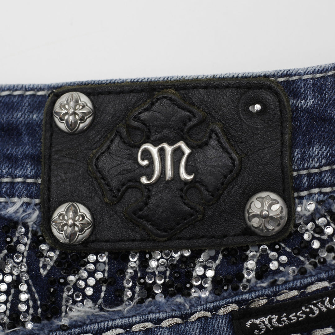 Y2K Ladies Rhinestone Embellished Bootcut Jeans Size 27 | Migration_Jeans & Pants - View 7 | Fashion Rerun