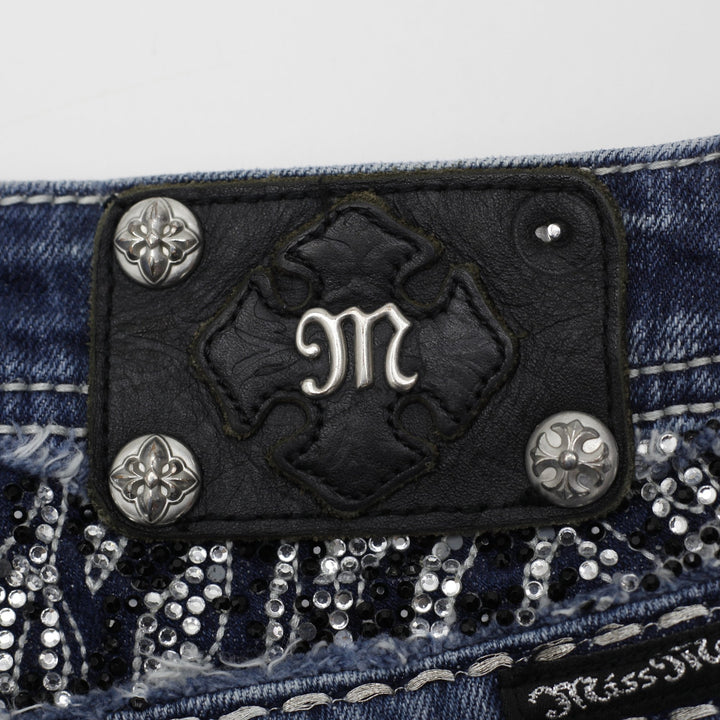 Y2K Ladies Rhinestone Embellished Bootcut Jeans Size 27 | Migration_Jeans & Pants - View 7 | Fashion Rerun