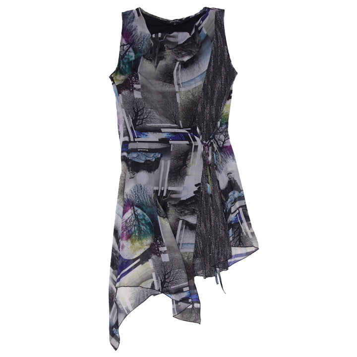 Y2K Ladies Papa Vancouver Printed Cowl Neck Dress
