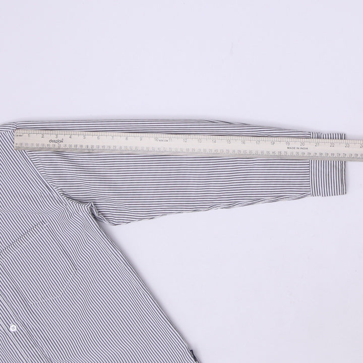 Vintage 90s Stussy Pinstripe Thermolite Lined Button Up Shirt Size S