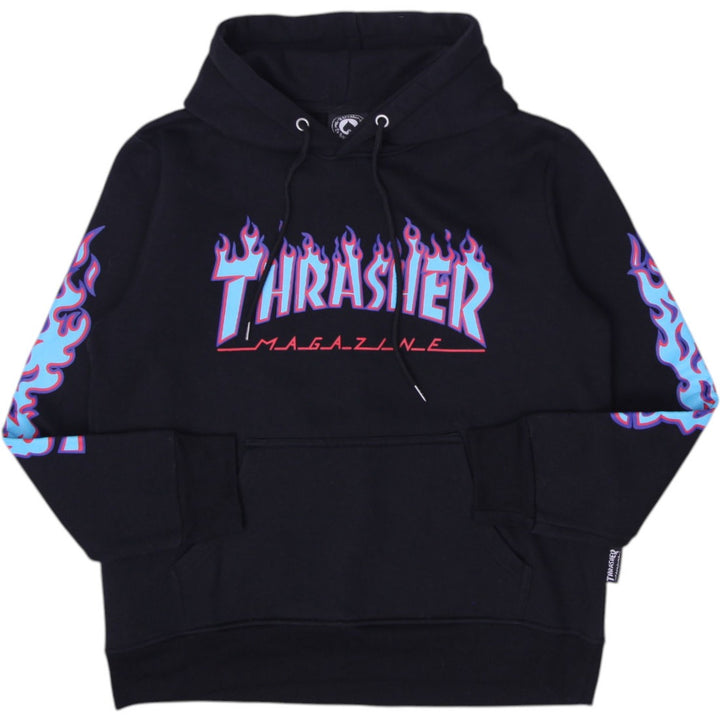 Thrasher Magazine Flames Graphic Streetwear Pullover Hoodie Size M | Migration_Hoodies SW COLLECTION | Fashion Rerun