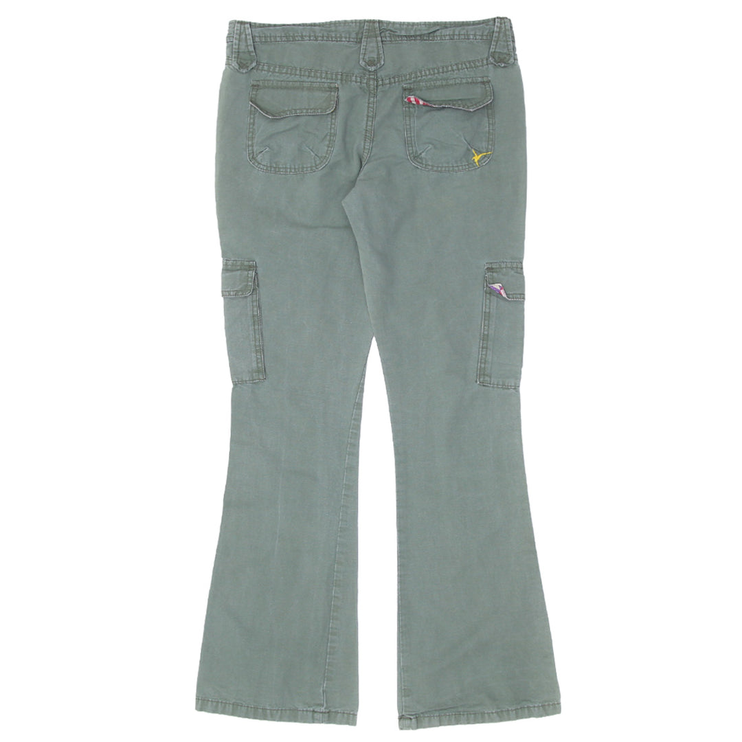 Y2K Ladies Roxy Life Cargo Flared Pants - Fashion Rerun Vintage Migration_Pants