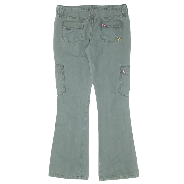 Y2K Ladies Roxy Life Cargo Flared Pants - Fashion Rerun Vintage Migration_Pants