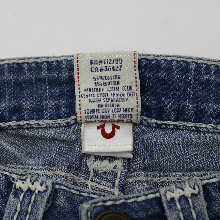 Y2K Ladies True Religion Joey Big Twisted Seam Flare Jeans Size 25