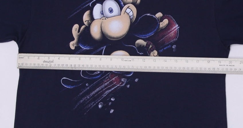 Vintage Humeur Design Stef Mosino T-Shirt Navy Blue Graphic Cartoon Print | Migration_T-Shirts - Alternate Vi | Fashion Rerun