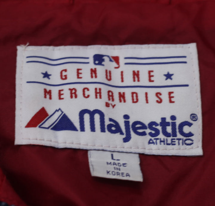 Vintage Majestic Boston Red Sox Full Zip Nylon Jacket Youth - Fashion Rerun Vintage Migration_Jacket