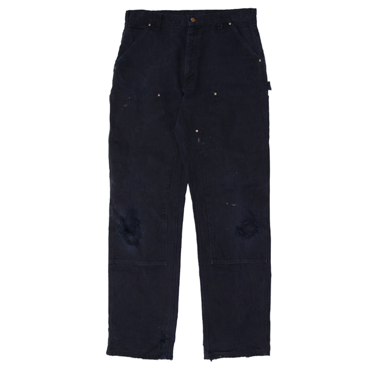 Mens Dungaree Fit B01 BLK Double Knee Carhartt Pants