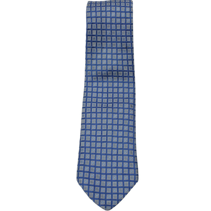 Mens Tommy Hilfiger 100% Silk Blue Neck Tie