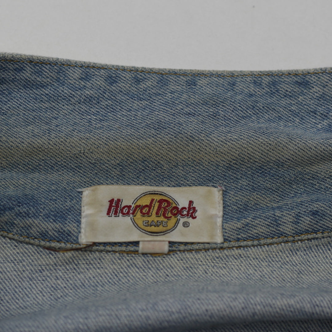 Vintage Hard Rock Café Denim Jacket " Save The Planet" Kuala Lumpur 90's Unisex M - Fashion Rerun Vintage Migration_Jacket